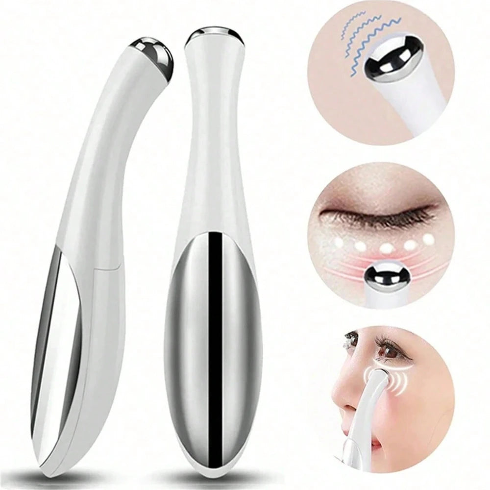 Eye massager in use