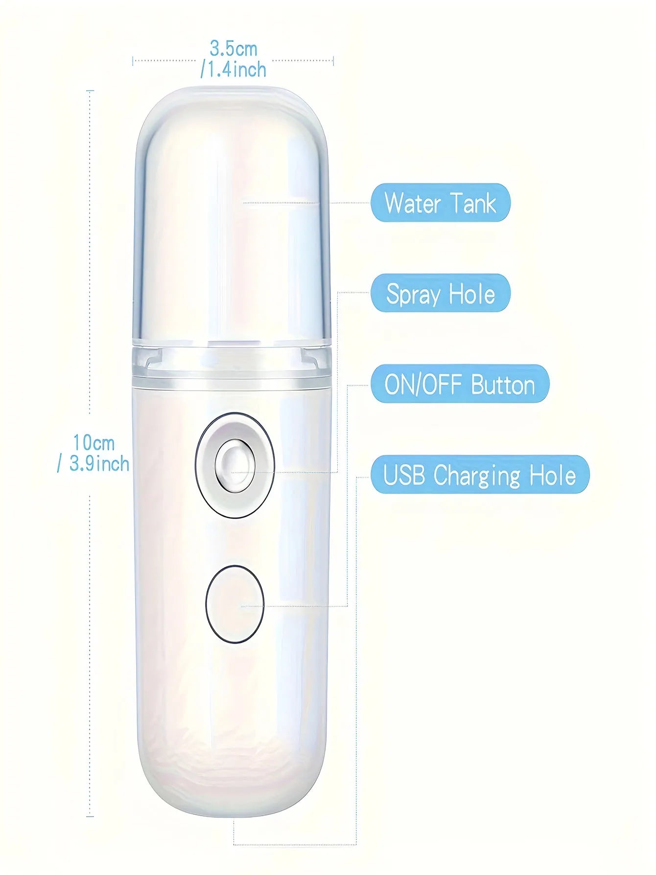 Facial steamer detail