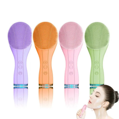 Electric facial cleansing brush