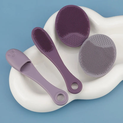 Silicone cleansing brush colours