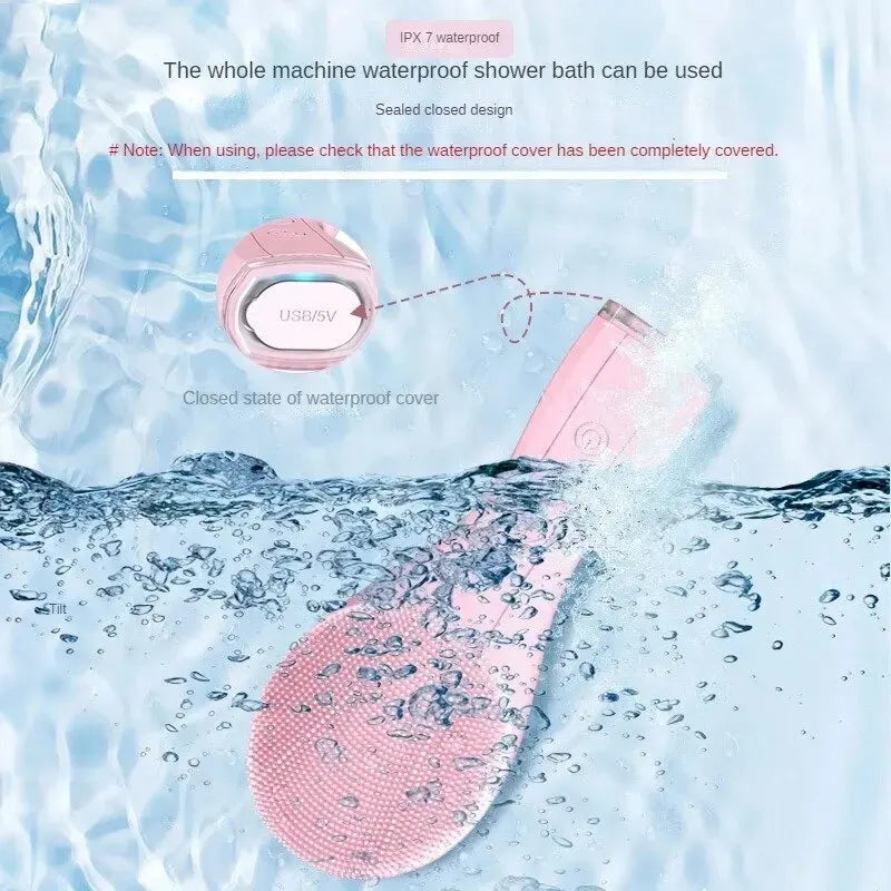 Electric cleansing brush detail