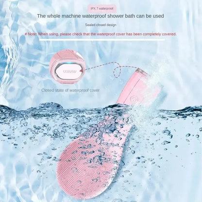 Electric cleansing brush detail