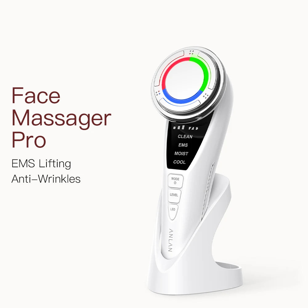 Microcurrent facial massager